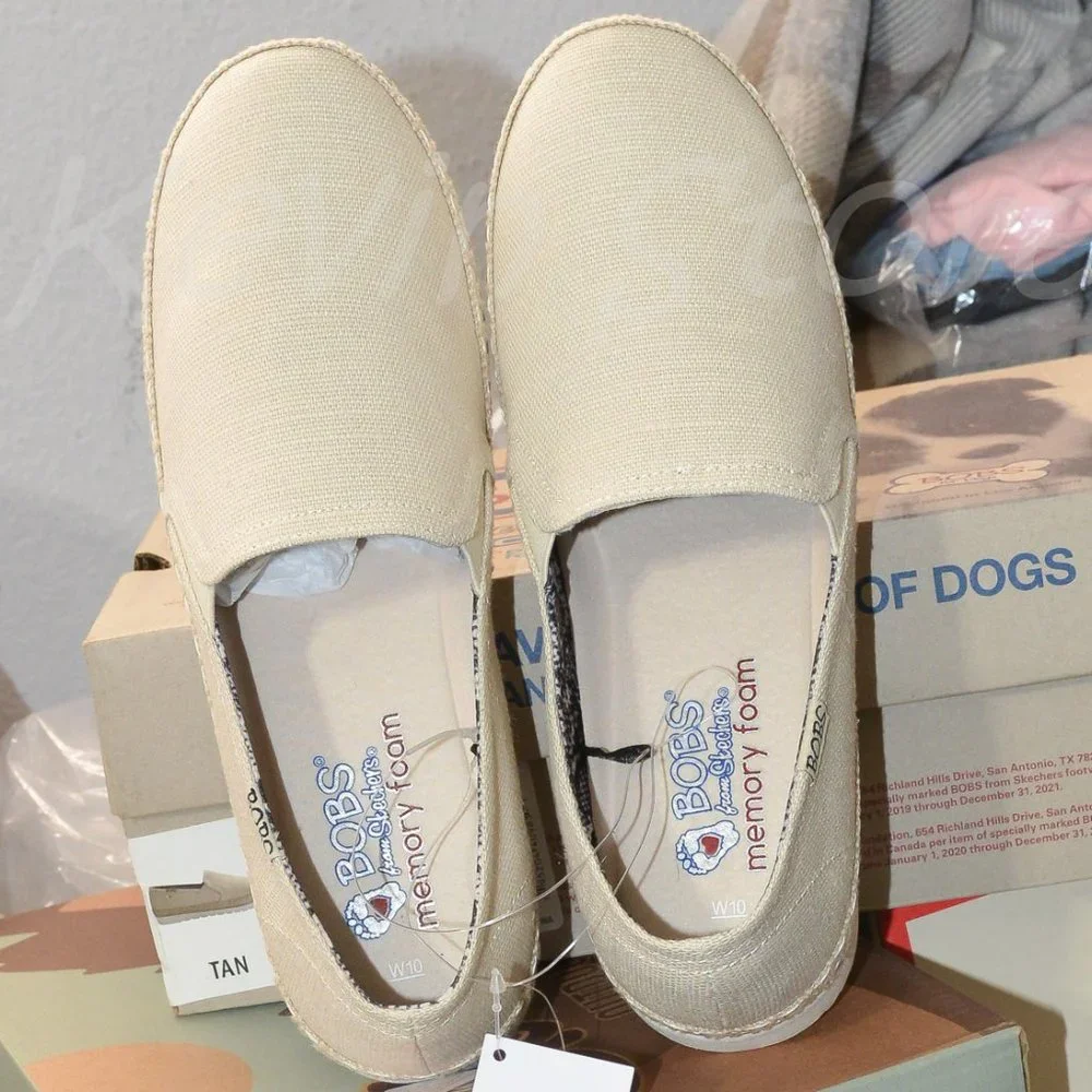 TAN Skechers ladies BOBS‎ Flexpadrille shoes